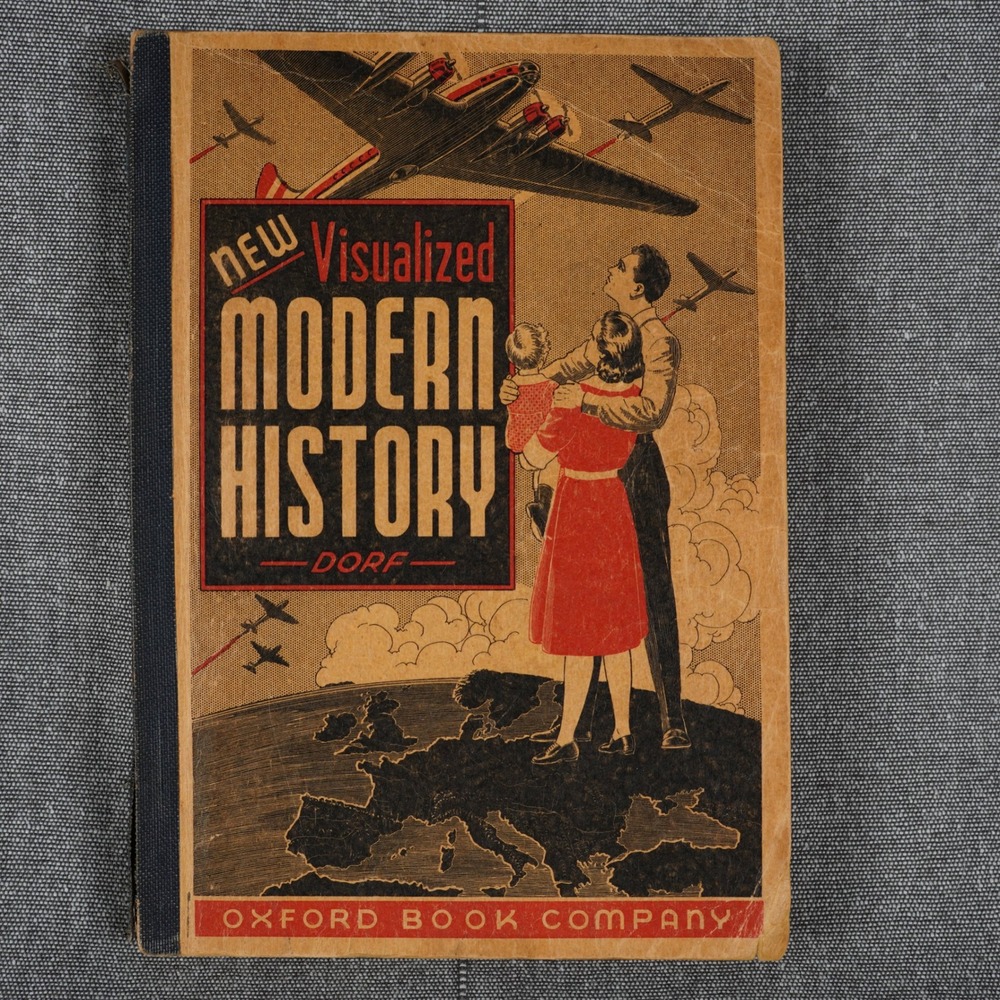 Vintage‎ New Visualized Modern History Philip Dorf Oxford Book 1947 Paperback